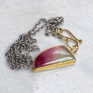 Watermelon Tourmaline Pendant