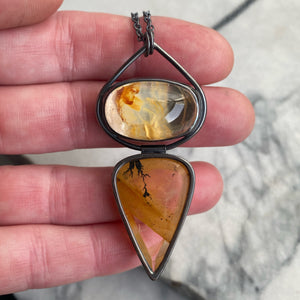 Lodolite and Dendritic Quartz Necklace