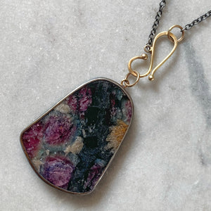 Tourmaline in Matrix Pendant