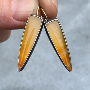 Convertible Montana Agate and Pietersite Earrings