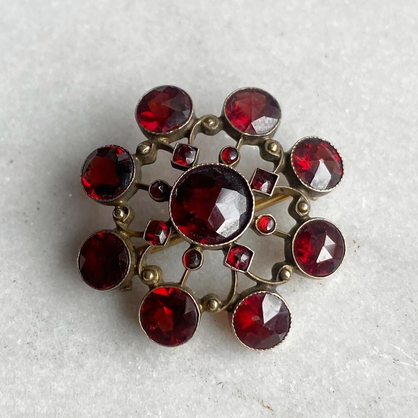 Bohemian Garnet Brooch