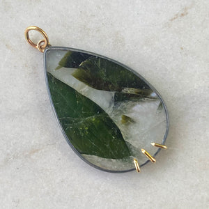 Tourmaline in Quartz Pendant