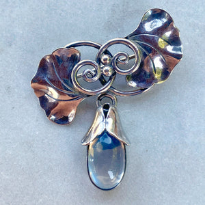 Georg Jensen Moonstone Brooch