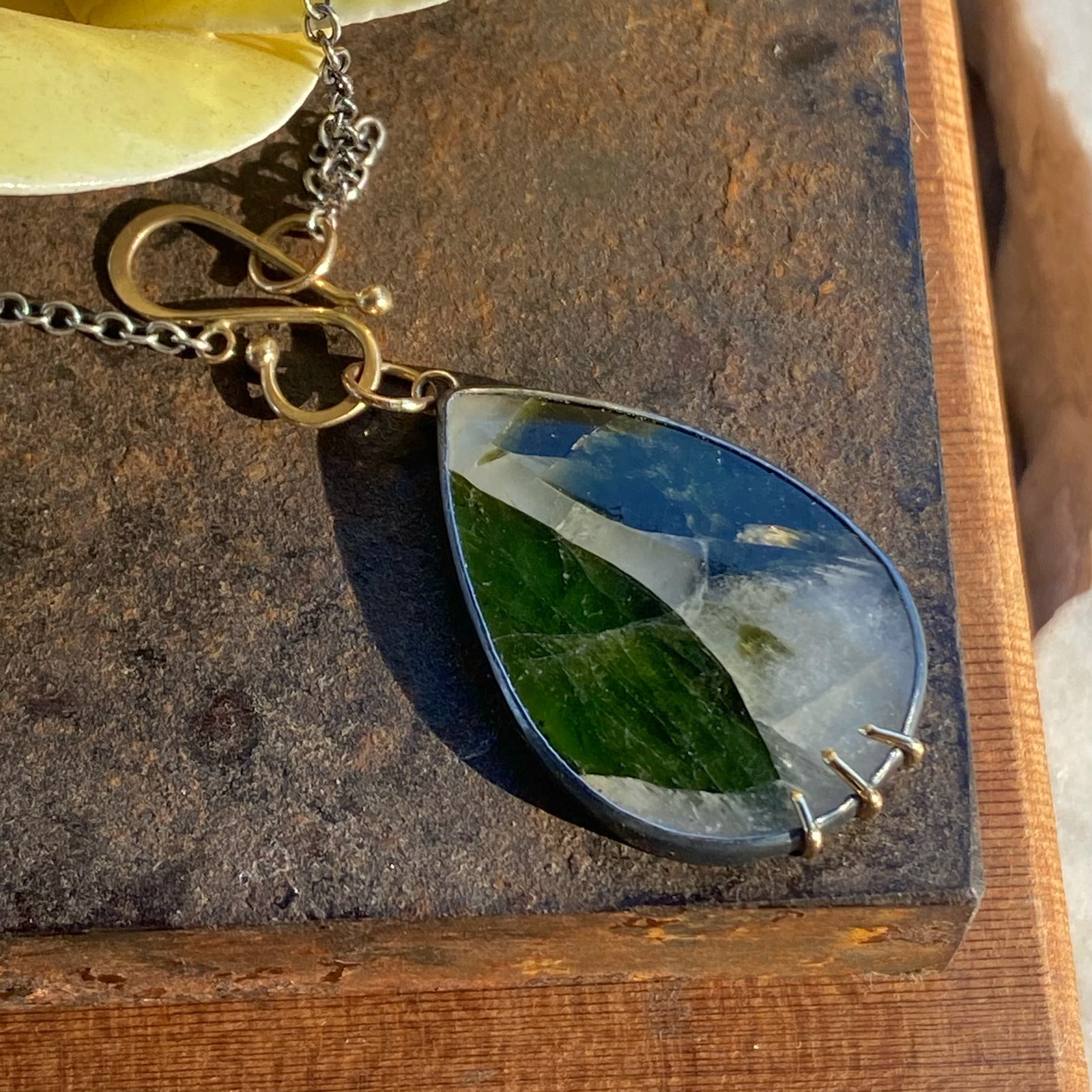 Tourmaline in Quartz Pendant