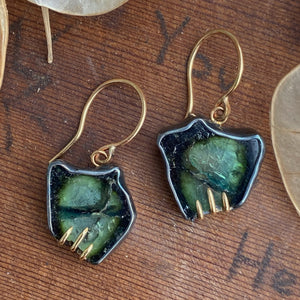 Green Tourmaline Earrings