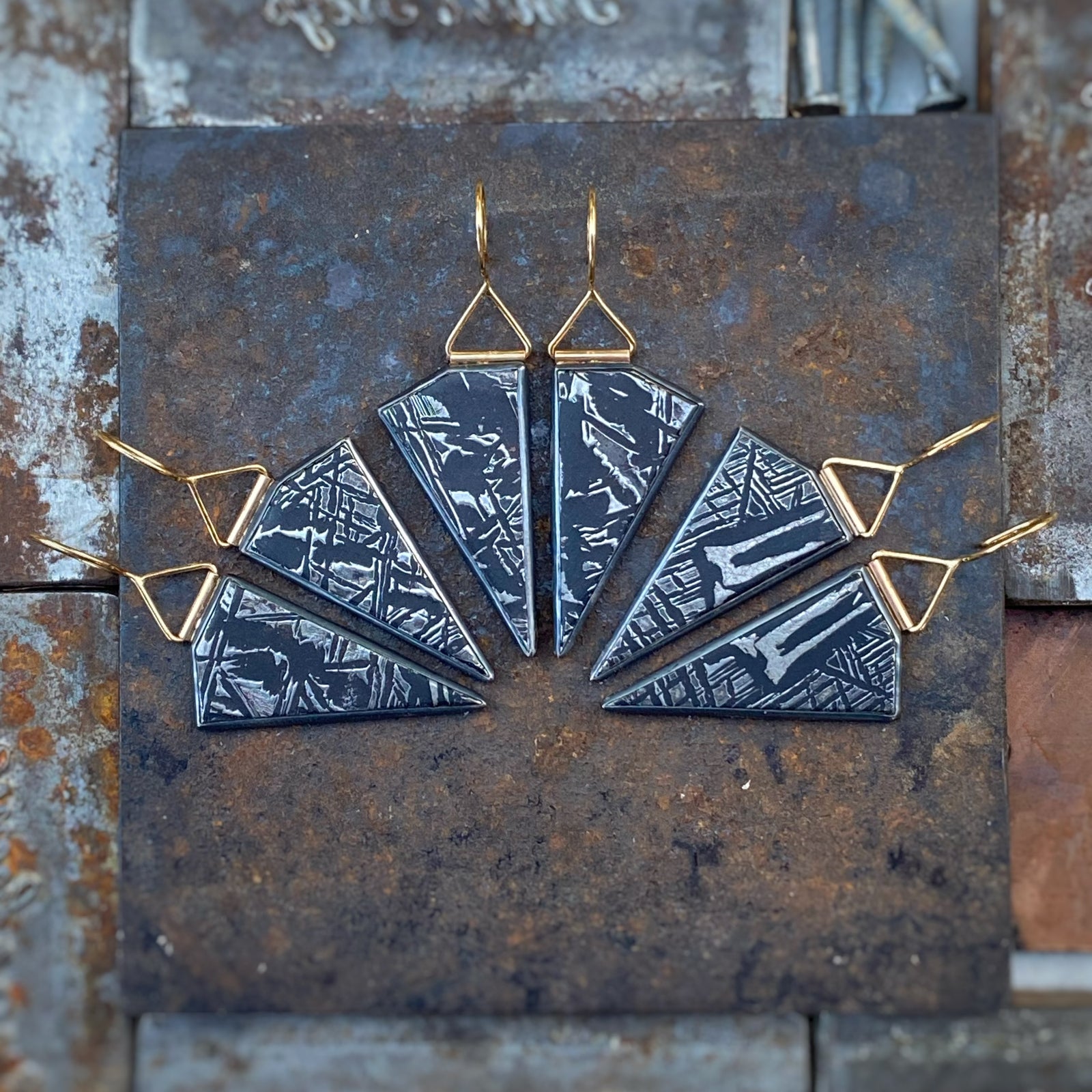 Meteorite Earrings
