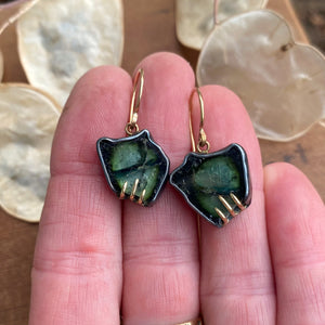 Green Tourmaline Earrings