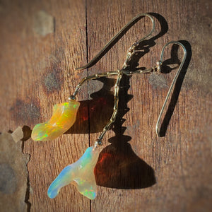 Opal Nugget Danglers