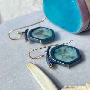 Custom Emerald Earrings with Extra-Long Branched Earwires