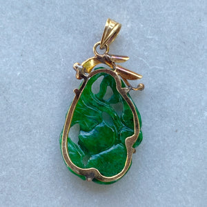 Antique Chinese Carved Nephrite Jade Ruyi Pendant