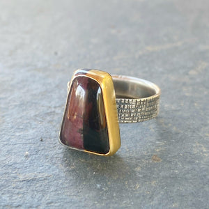 Bicolor Tourmaline Ring