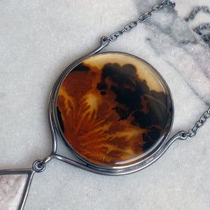 Dendritic and Turkish Agate Necklace