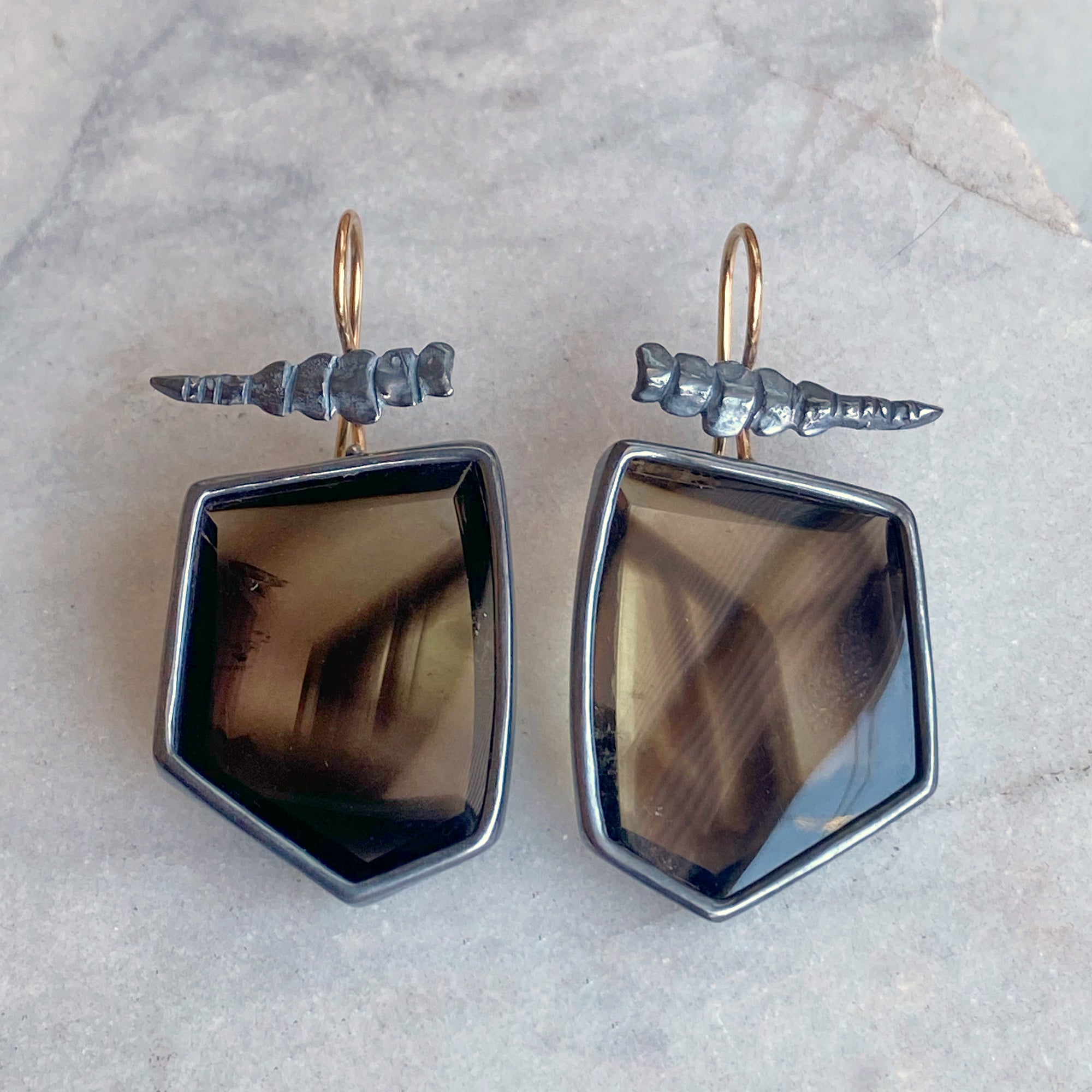 Smoky/Lemon Quartz Earrings