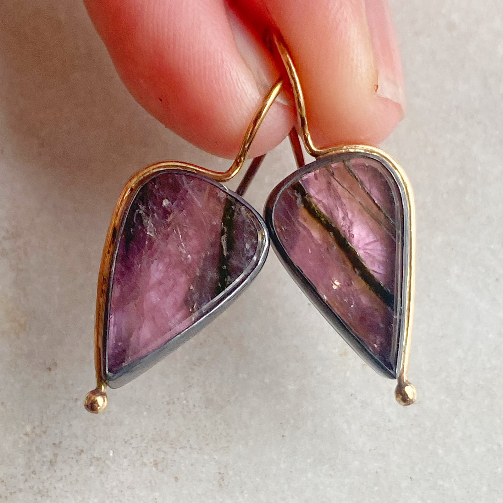Liddicoatite Tourmaline Earrings