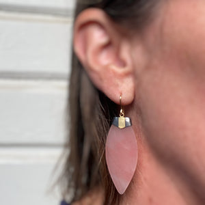 Guava Quartz Earrings