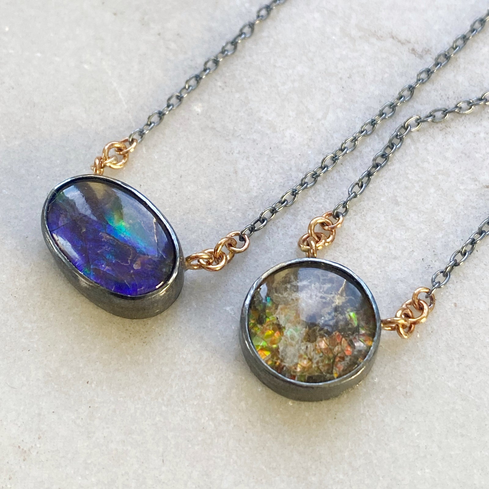 Ammolite Doublet Necklace