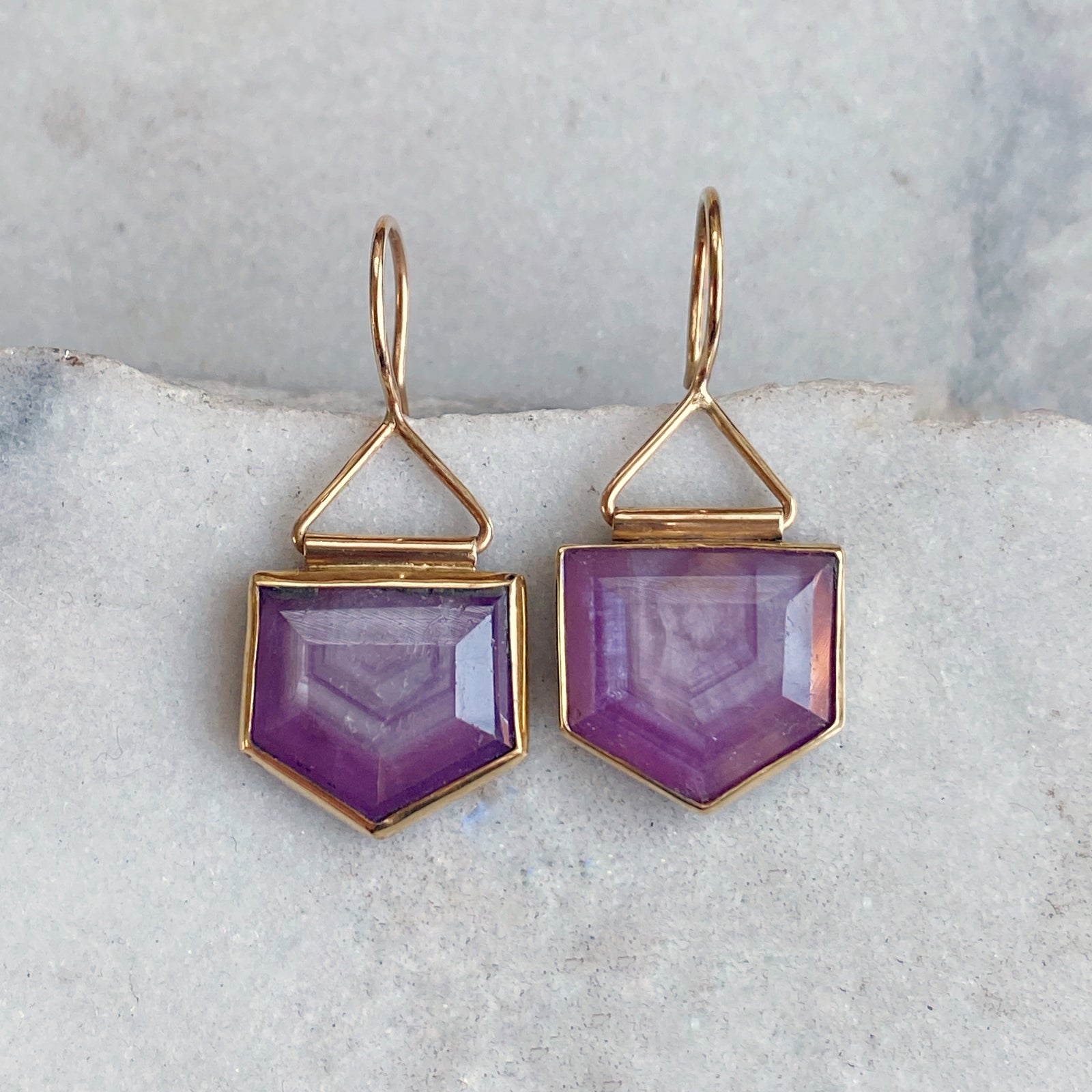 Rosemary Sheen Sapphire Earrings