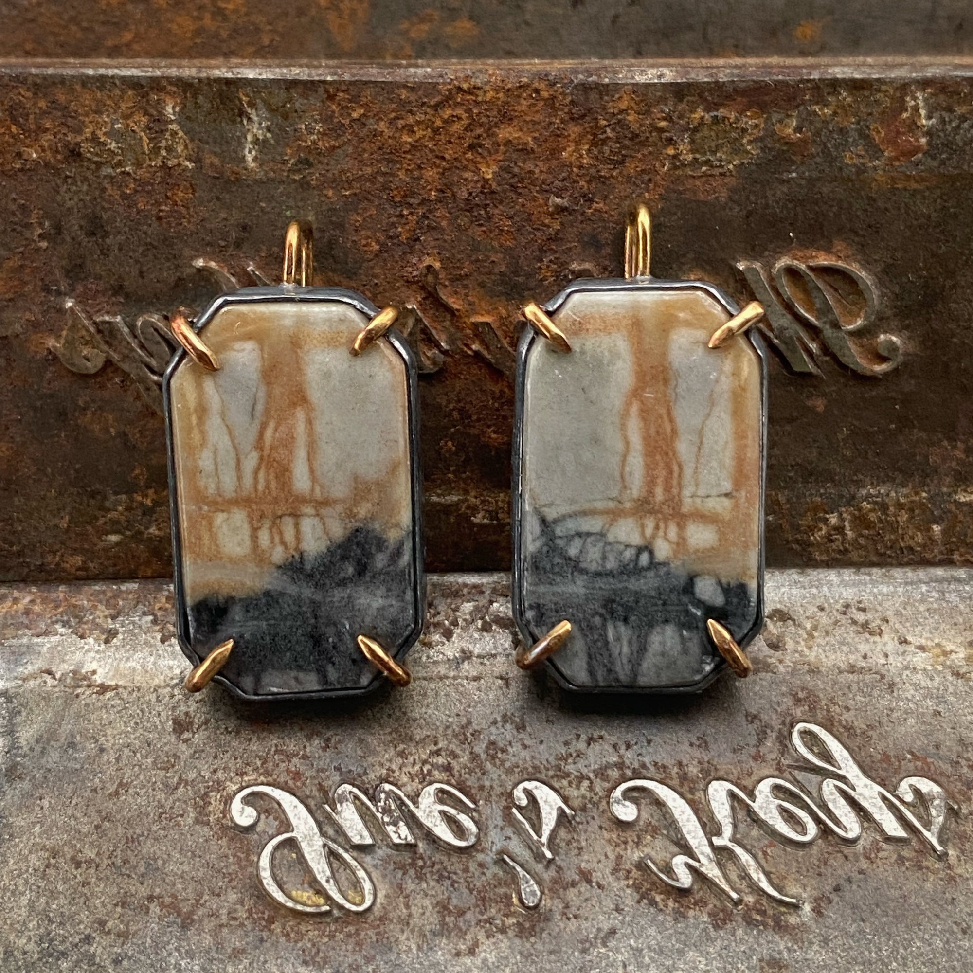 Picasso Jasper Earrings