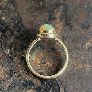 4.5 Ct. Ethiopian Opal Ring in 14K and 22K