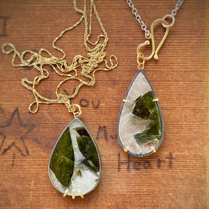 Tourmaline in Quartz Pendant