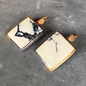 Custom Gift-wrapped Ivory Creek Variscite Earrings