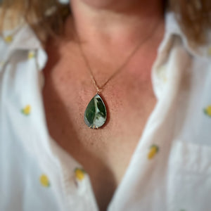 Tourmaline in Quartz Pendant