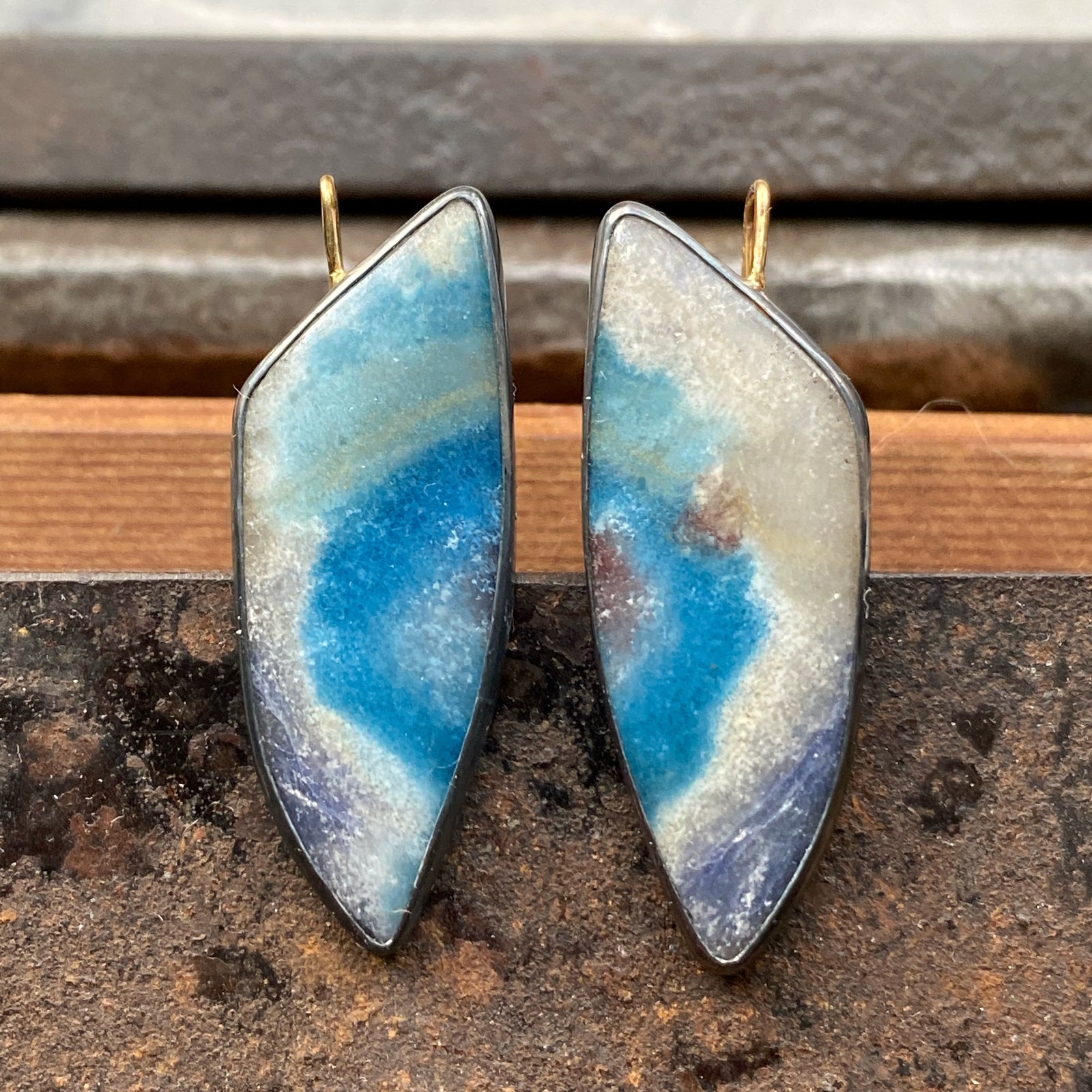 Multicolor Lazulite Earrings