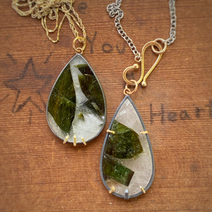 Tourmaline in Quartz Pendant