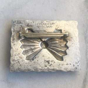 F. Rebajes Sterling Bow Tie Brooch