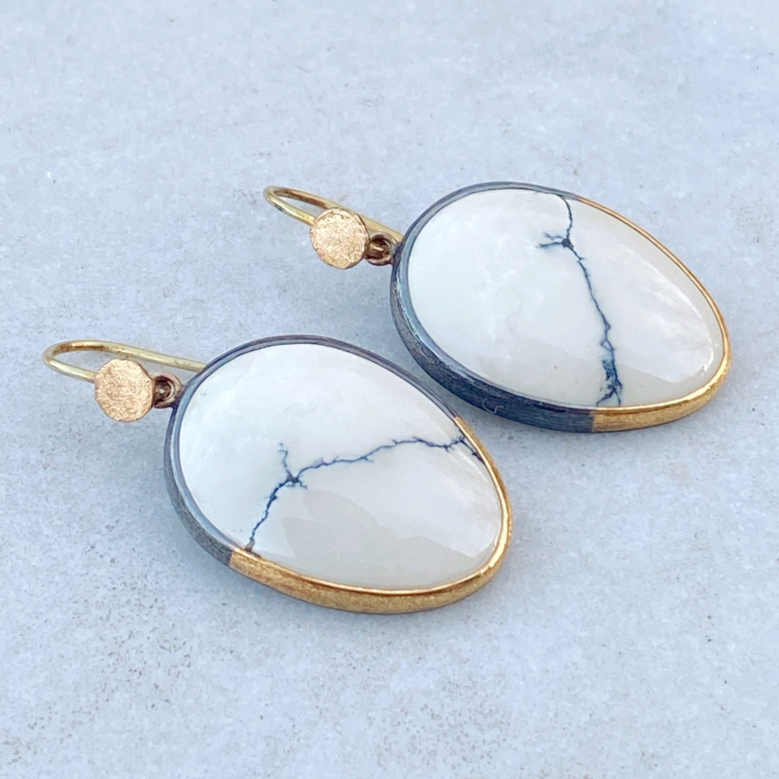 Gift-wrapped Ivory Creek Variscite Earrings