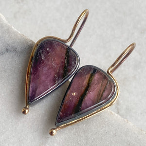 Liddicoatite Tourmaline Earrings