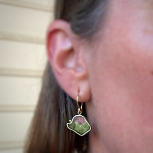 Watermelon Tourmaline Earrings