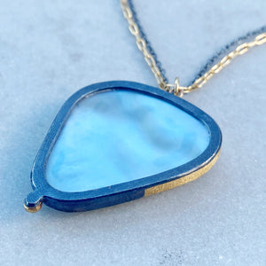 Green Tourmaline in Matrix Necklace