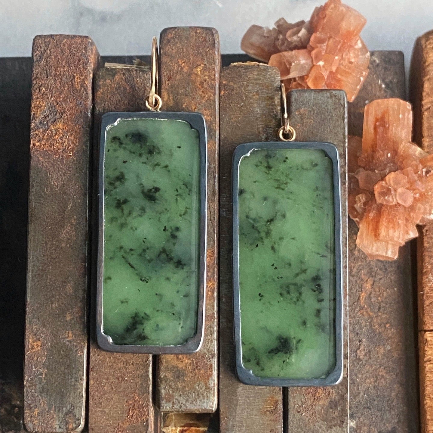 Jade Window Earrings