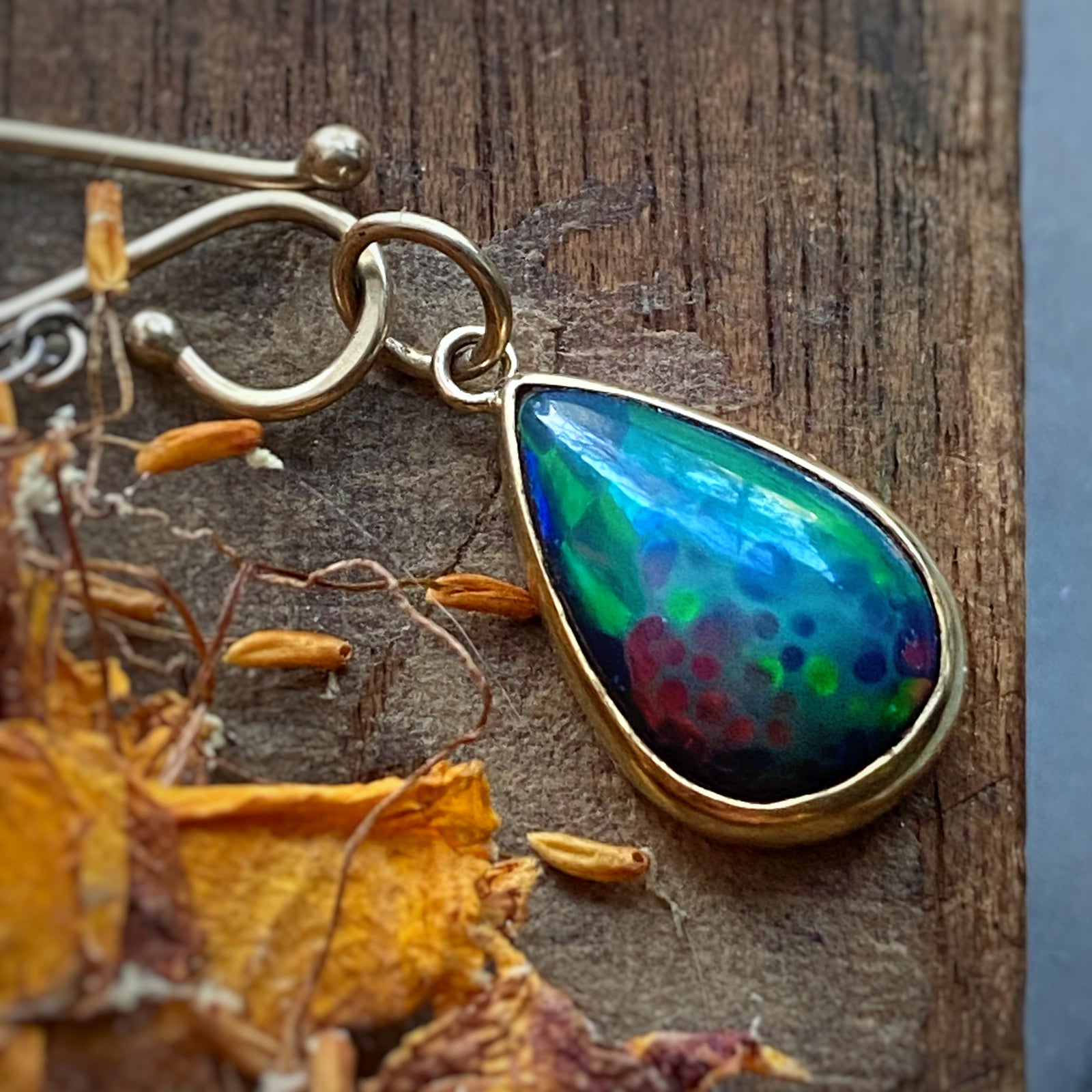 Custom 4.5 Ct. Ethiopian Snakeskin Opal Pendant