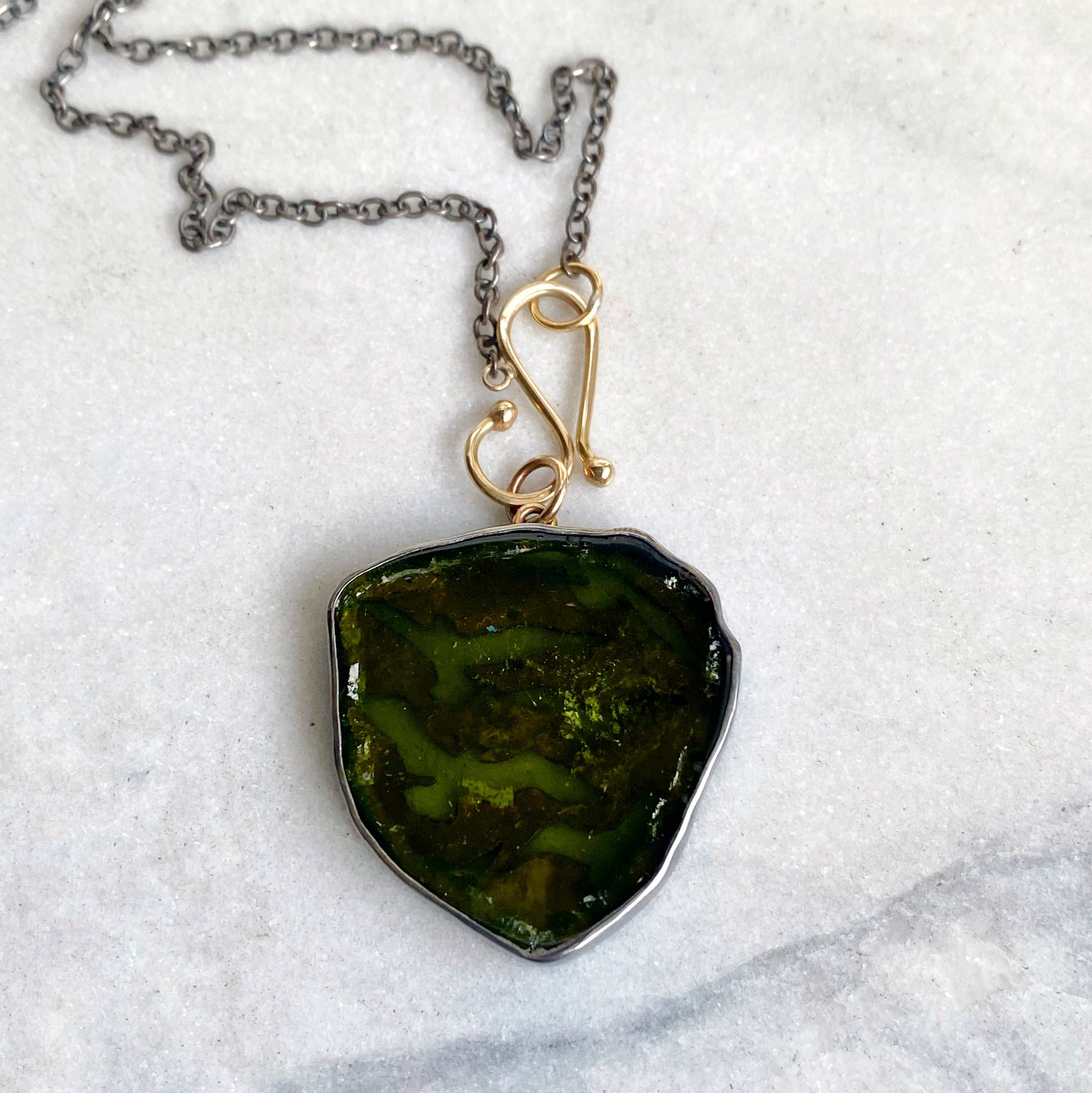 Olive Tourmaline Pendant