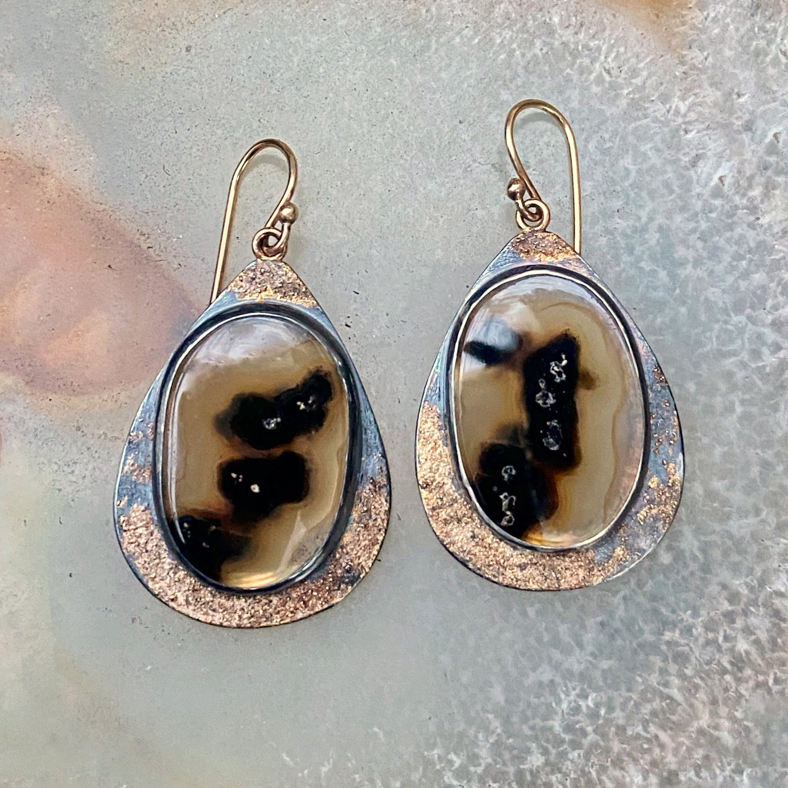 Included Quartz Earrings