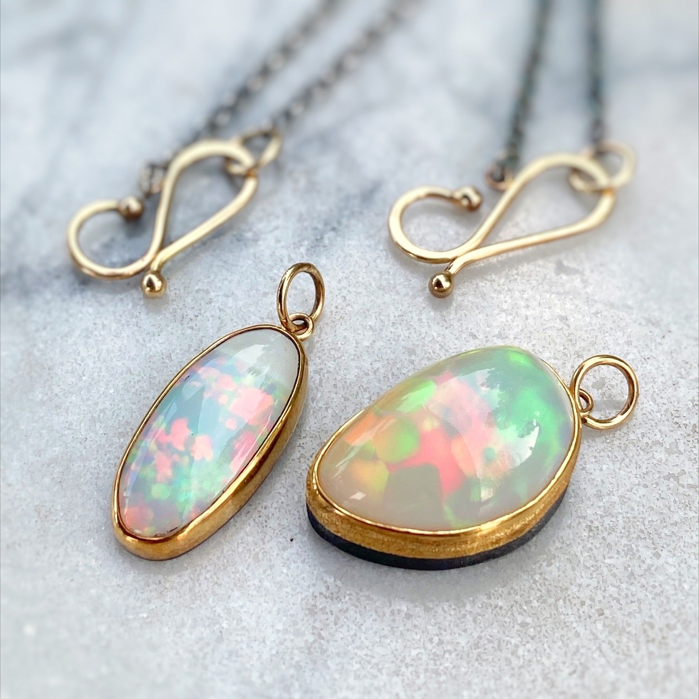 Custom Heirloom Opal Pendants