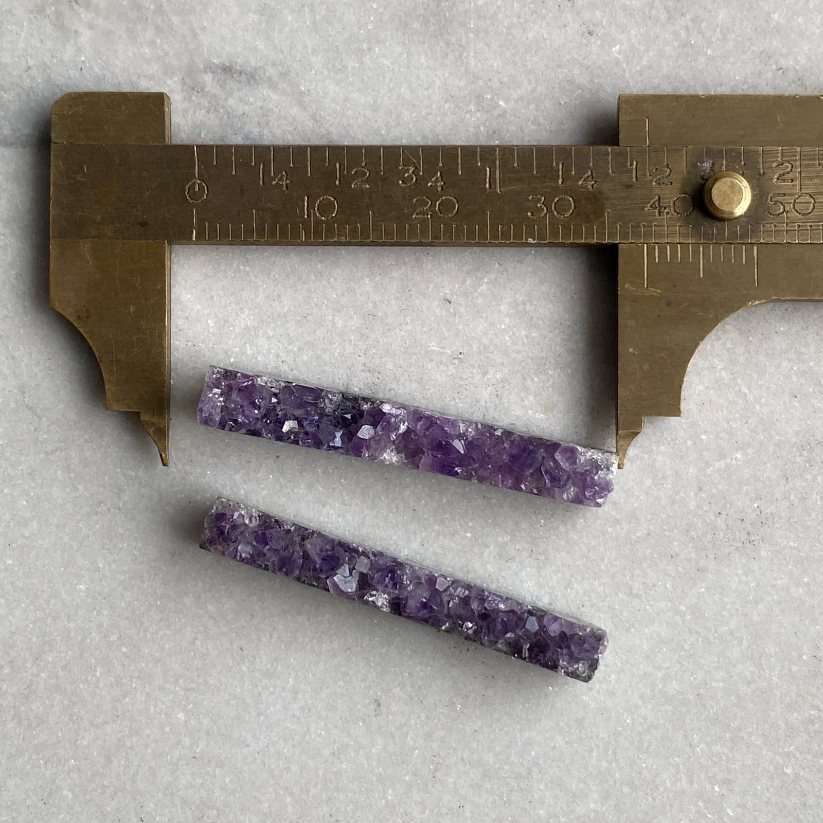 Amethyst Crystal Slice Pair