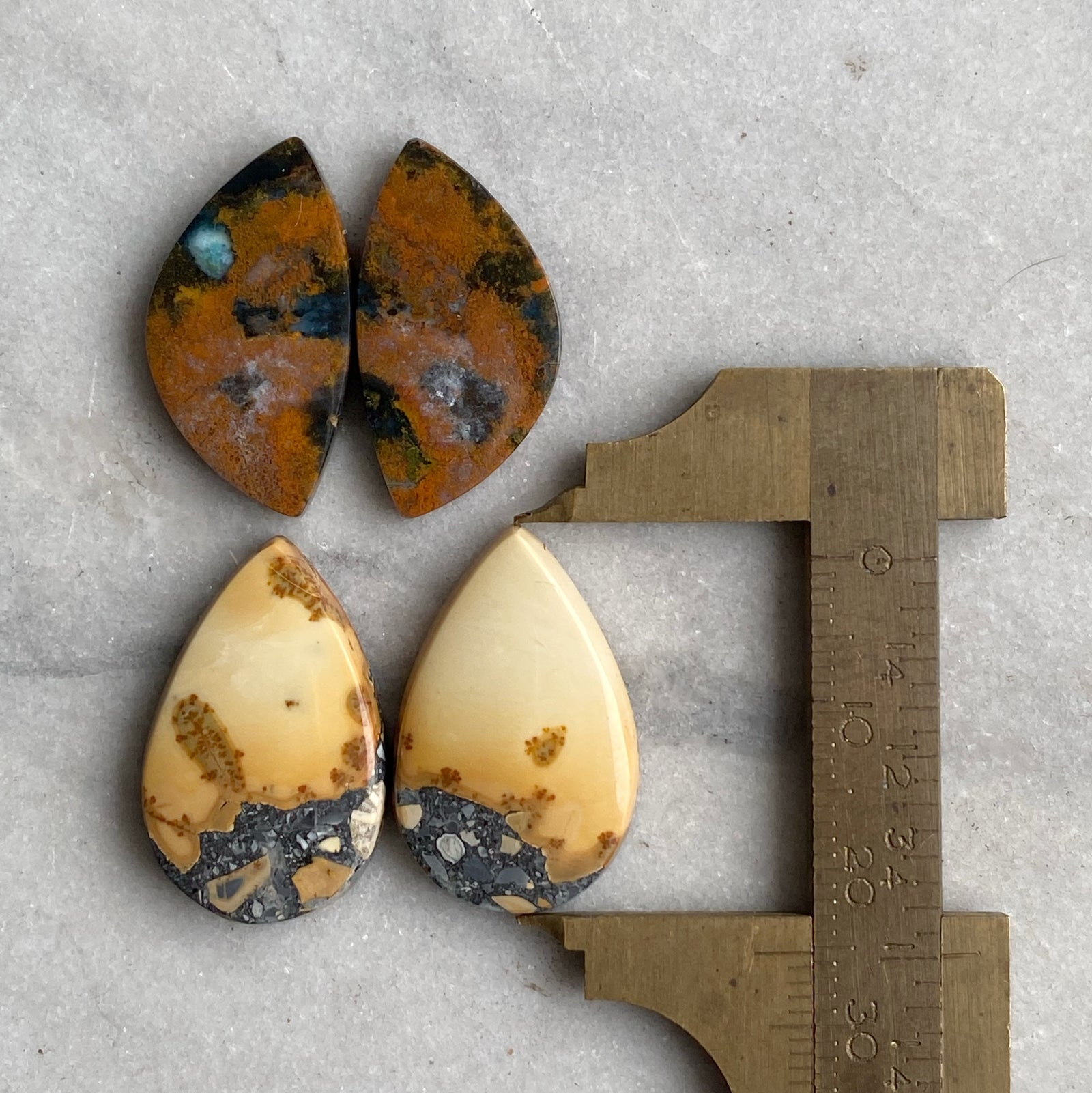 Maligano and Red Jasper Pairs Lot