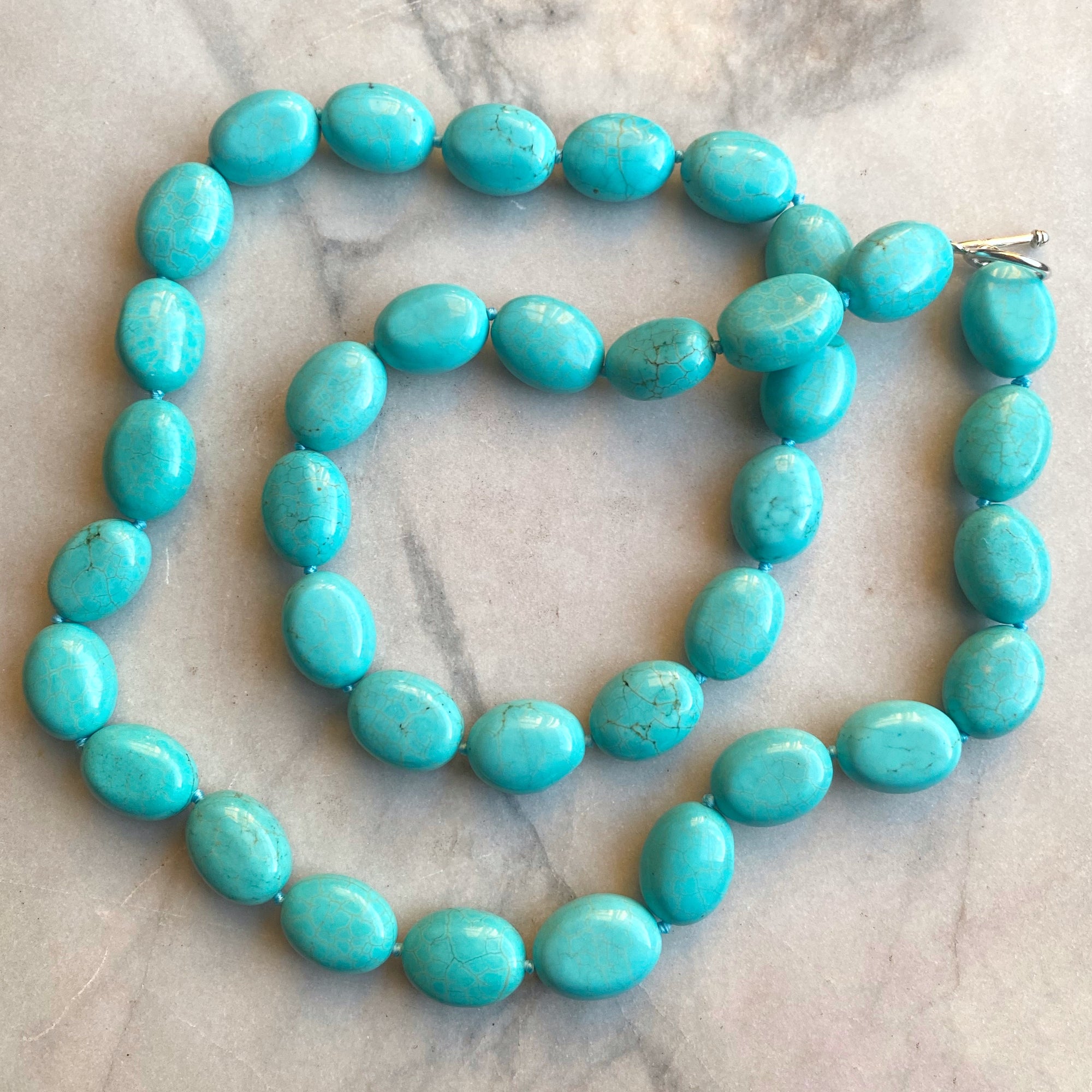 Sleeping Beauty Turquoise Bead Necklace