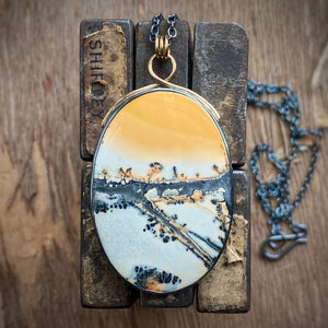 Landscape Maligano Jasper Necklace