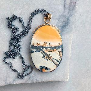 Landscape Maligano Jasper Necklace