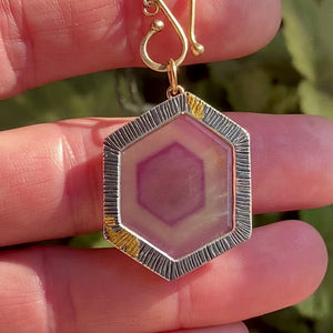 Raspberry Sheen Sapphire Pendant