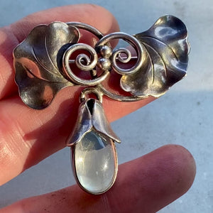 Georg Jensen Moonstone Brooch