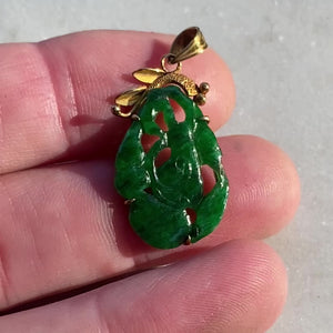 Antique Chinese Carved Nephrite Jade Ruyi Pendant