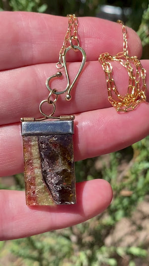 Multicolor Tourmaline Pendant