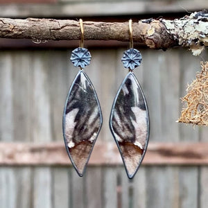 Petrified Oak Earrings