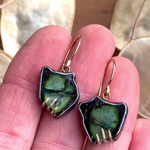 Green Tourmaline Earrings