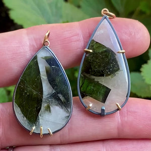 Tourmaline in Quartz Pendant